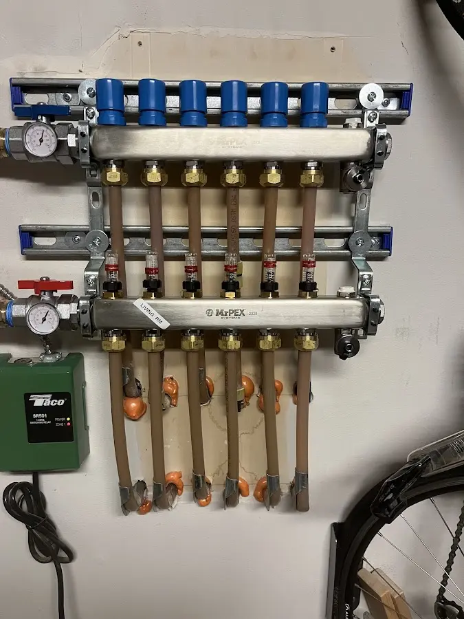 Plumber performing Gas Leak Detection at a residential property in Sparta